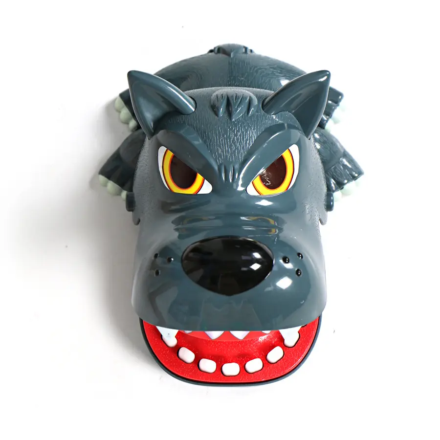 Large Fierce wolf Mouth Dentist Bite Finger Game Funny Novelty Gag Toy for Kids Children