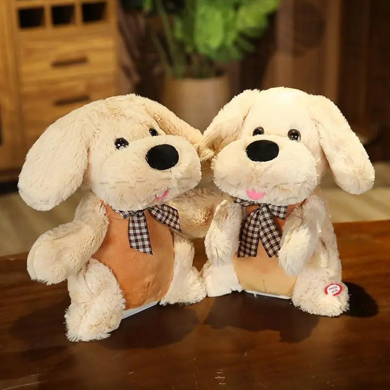 Robot Dog Toys Electronic Sing Songs Puppy Electric Music Animal Clap Hand Ears Plush Teddy Pet For Children Birthday Gifts
