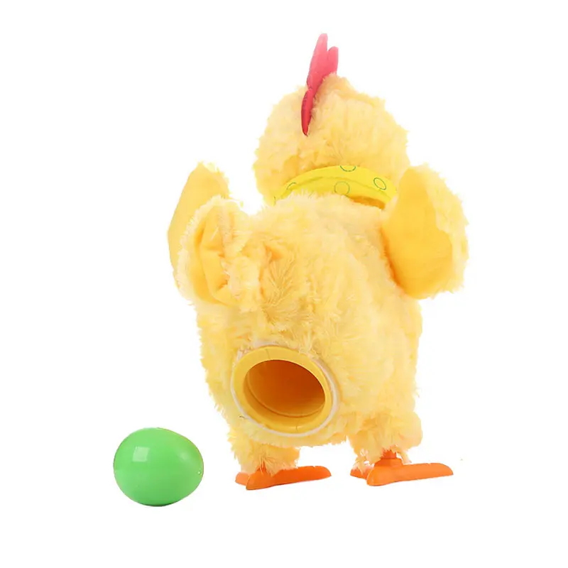 Robot Chicken Lay Eggs Talking Electronic Plush Chicken Dancing Singing Song Music Animal Toys Stuffed Pet For Kids Gifts