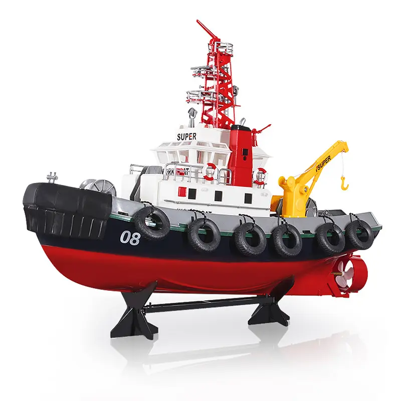 60CM RC Fire Boat Spray Water 10KM/H Remote Control Speedboat High Speed Racing Big RC Boat Endurance 20 Minutes Kids Boys Gift
