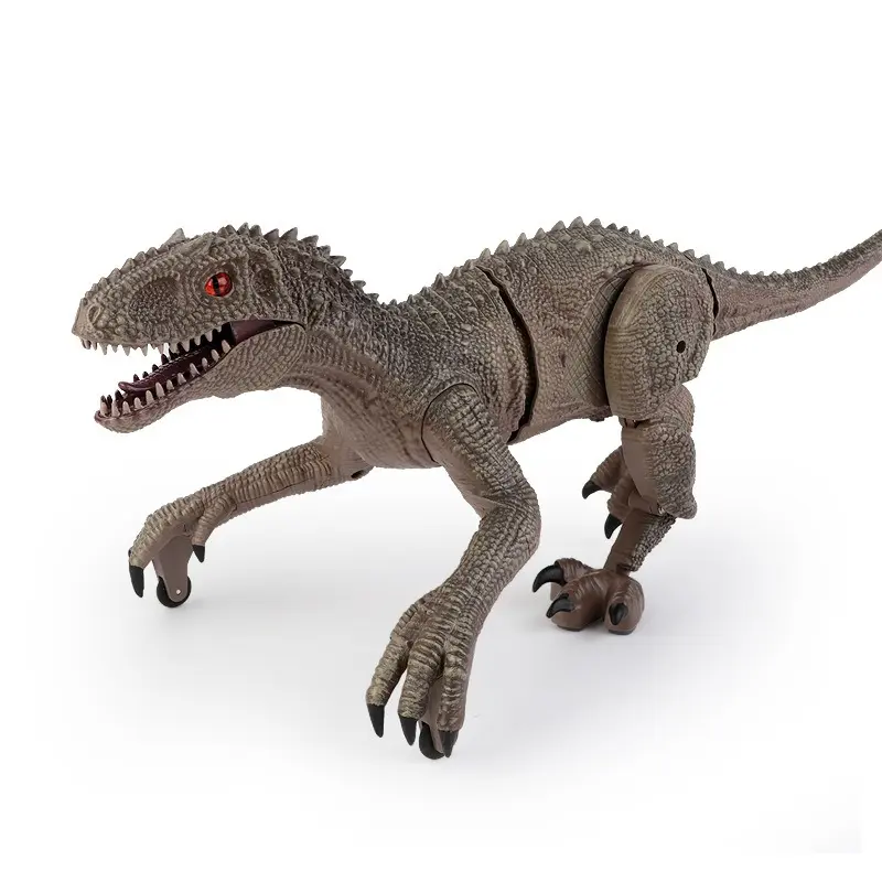 RC Dinosaur With LED Sound 2.4G Walking Remote Control Velociraptor RC Animal USB Charge Electronic Raptor Toys For Kids