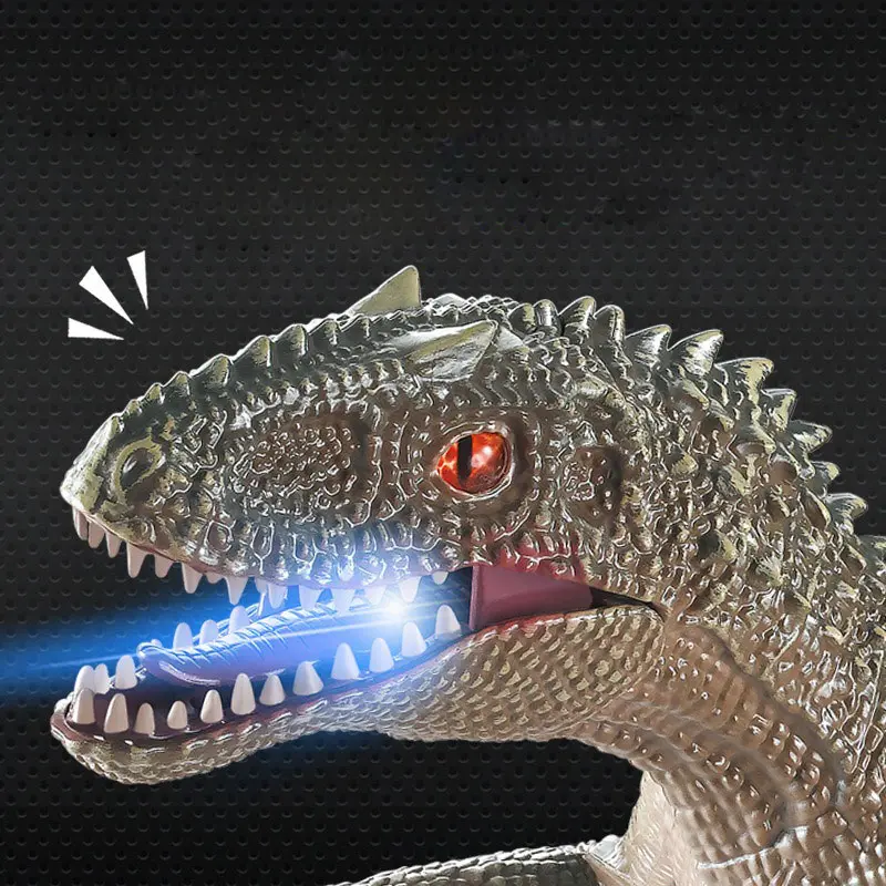 RC Dinosaur With LED Sound 2.4G Walking Remote Control Velociraptor RC Animal USB Charge Electronic Raptor Toys For Kids