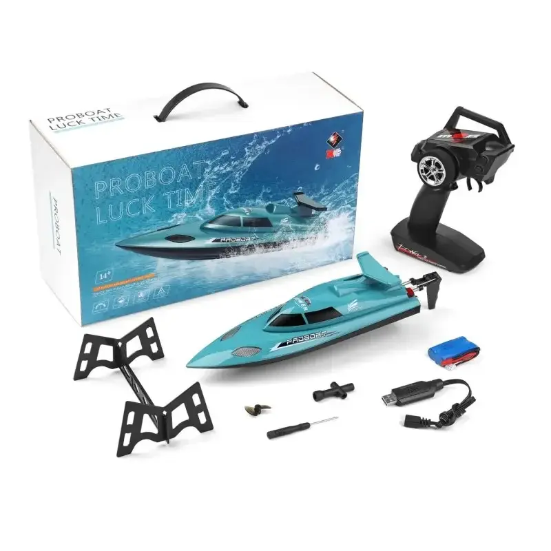 21km/h RC Boat Waterproof Remote-controlled Racing Speedboat High-speed RC Ship Toy for Kids Navigation Model Automatic Flipping