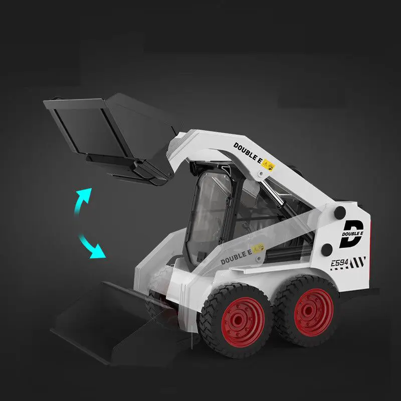 1:14 Electronic RC Car 2.4G Remote Control Engineering Car RC Loader Electric Bulldozer Bus Toy USB Charge Boys Birthday Gift