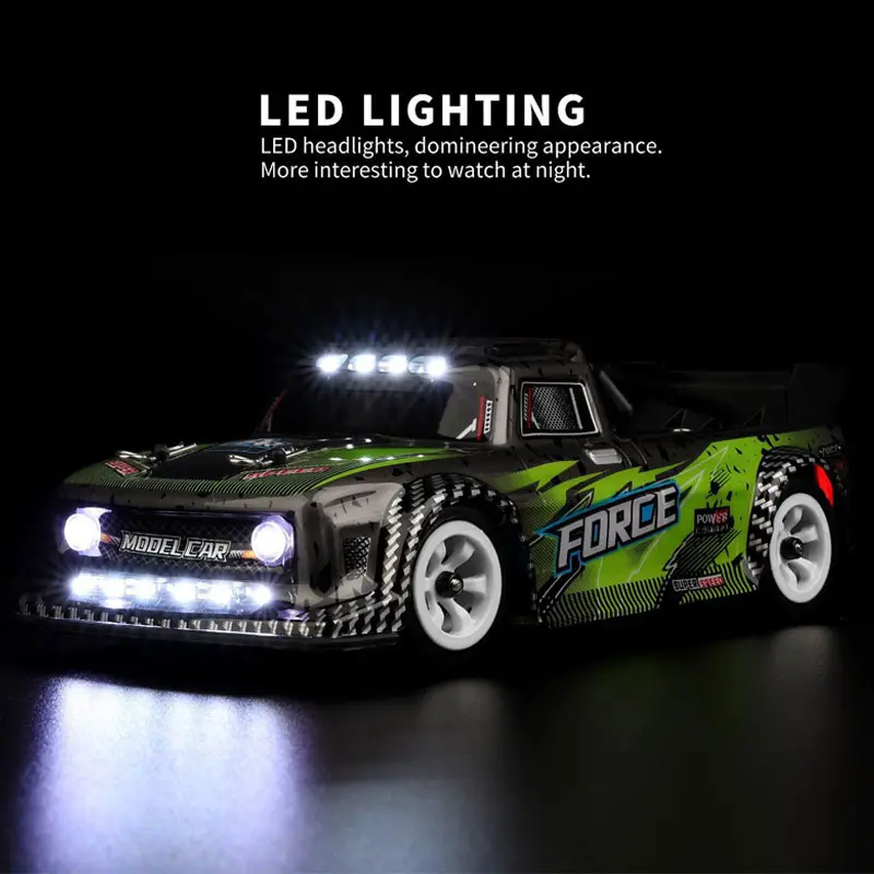 2.4G Racing RC Car Off-Road Remote Control Drift Car 30KM/H Metal Chassis Vehicle 4WD High Speed Electronic Truck Toy Boys Gift