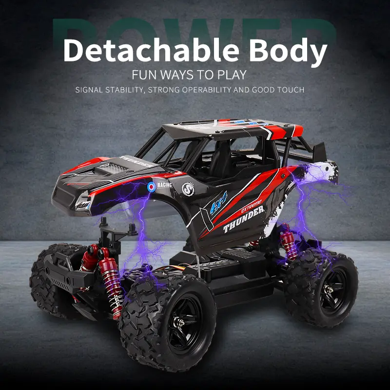 1:18 RC Climbing Car 35KM/h High Speed Remote Control Buggy 2.4G Drift Off-Road Vehicle Toy Electronic Truck Model Kids Gift