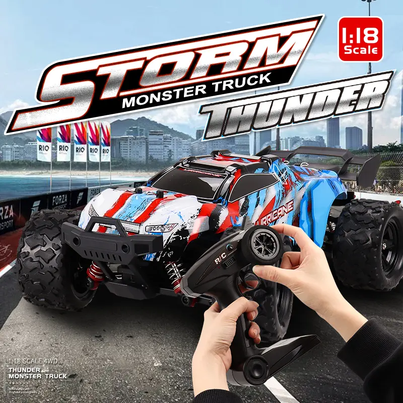 1:18 RC Climbing Car 35KM/h High Speed Remote Control Buggy 2.4G Drift Off-Road Vehicle Toy Electronic Truck Model Kids Gift