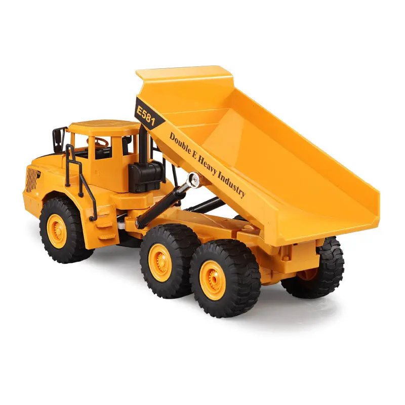 RC Truck Remote Control Engineering Car Articulated Frame With LED Music RC Dumper Toy 9CH Electronic Vehicle Model Kids Gift