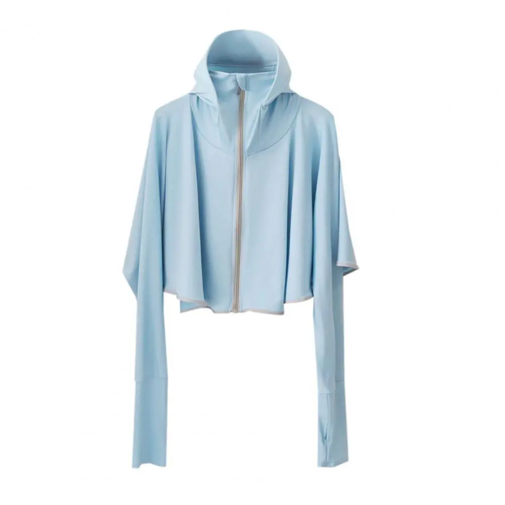Quick-dry Sun Protection Clothing Material Sun Protection Clothing Sun Protection Riding Coat with Thumb for Summer for Outdoor