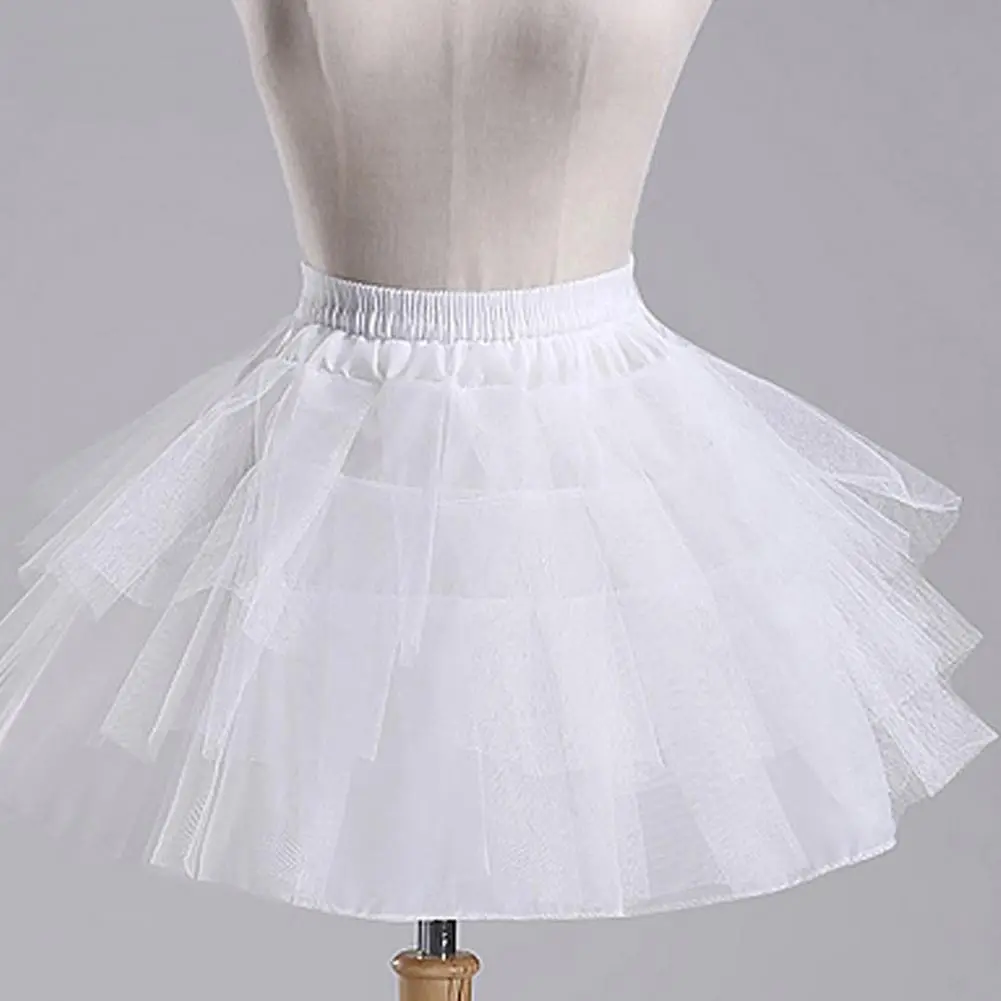 Elegant Lines Skirt Three-dimensional Tailoring Petticoat Elegant High Waist Petticoat with Three-dimensional for Women