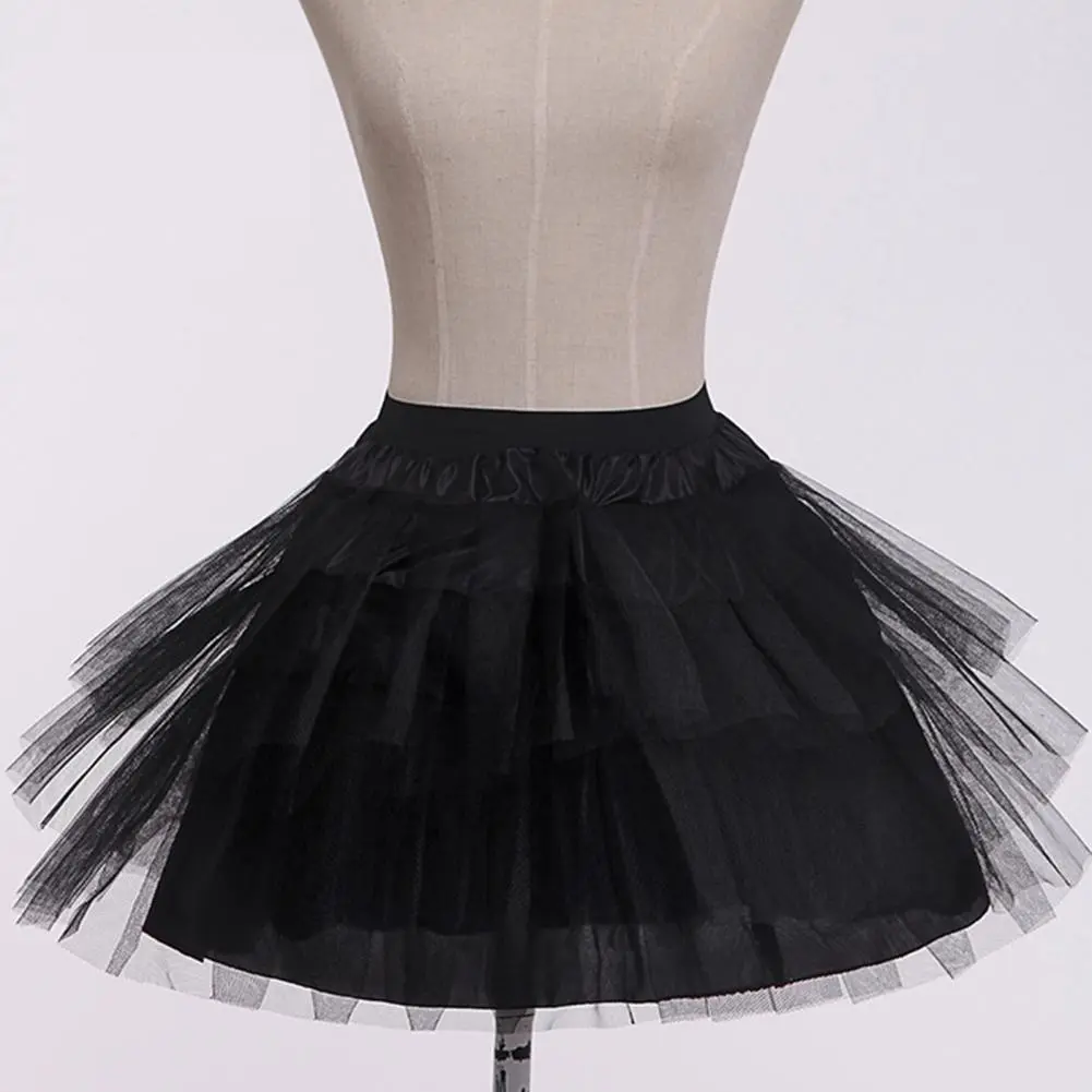 Elegant Lines Skirt Three-dimensional Tailoring Petticoat Elegant High Waist Petticoat with Three-dimensional for Women