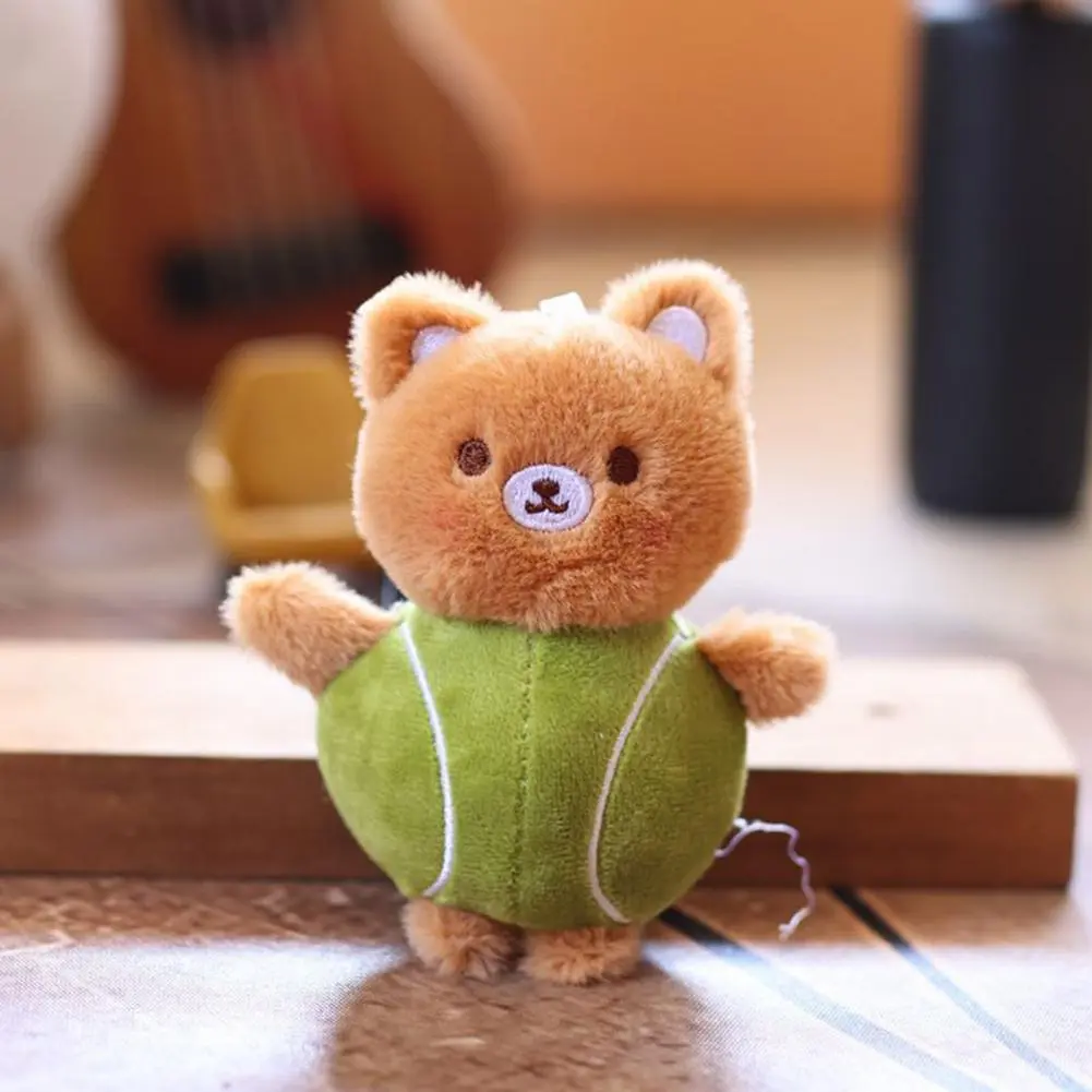 Doll Pendant Keychain Healing Doll Pendant Plush Doll Keychain Animal Ball Shape Pendant Lightweight Backpack Car Accessories