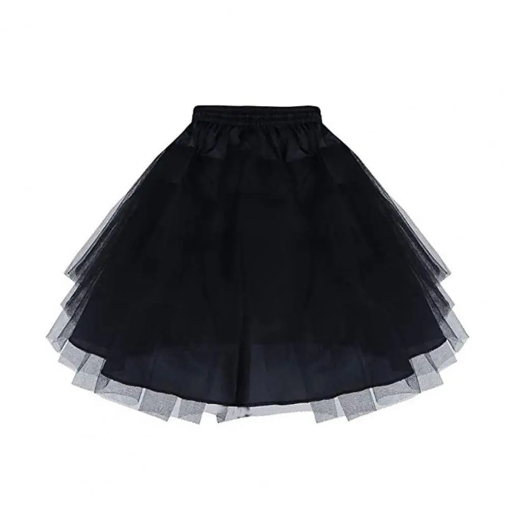 Elegant Lines Skirt Three-dimensional Tailoring Petticoat Elegant High Waist Petticoat with Three-dimensional for Women