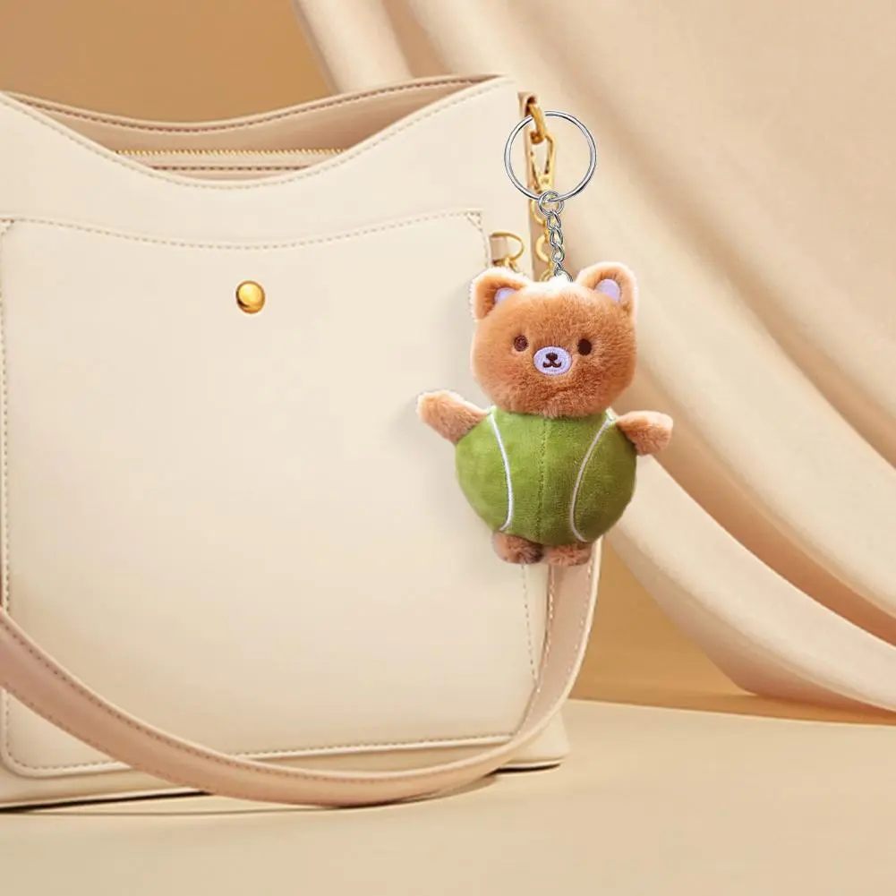 Doll Pendant Keychain Healing Doll Pendant Plush Doll Keychain Animal Ball Shape Pendant Lightweight Backpack Car Accessories