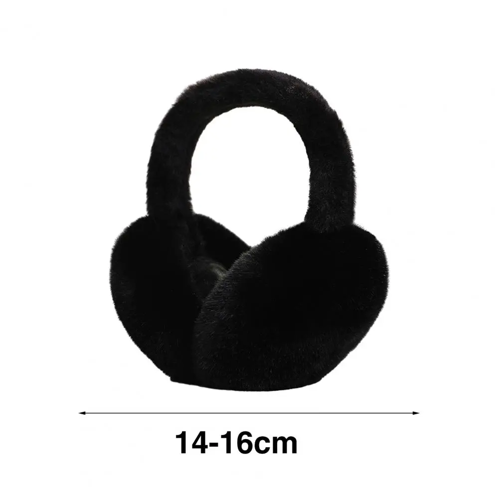Compact Earmuffs Foldable Earmuffs Cozy Solid Color Women's Winter Earmuffs Thick Plush Anti-slip Ear Warmers for Outdoor