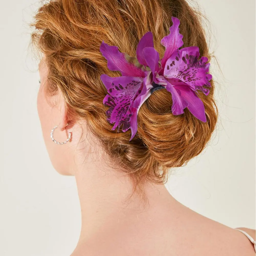 Floral Hair Claw Flower Hair Clip Tropical Floral Hair Clip Set for Summer Beach Vacations Parties Exotic Flower for Side