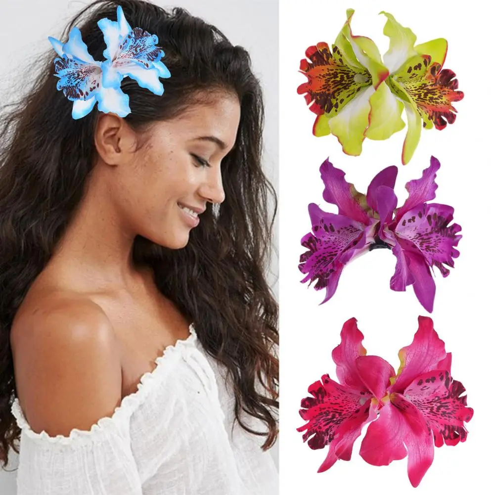 Floral Hair Claw Flower Hair Clip Tropical Floral Hair Clip Set for Summer Beach Vacations Parties Exotic Flower for Side