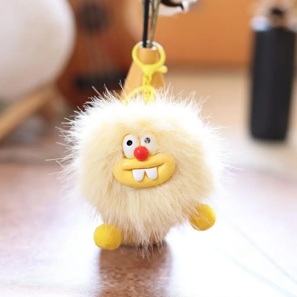 Keychain Charm Keychain Pendant Eggette Shape Plush Doll Keychain Cute Backpack Accessory with Lightweight Design for Easy