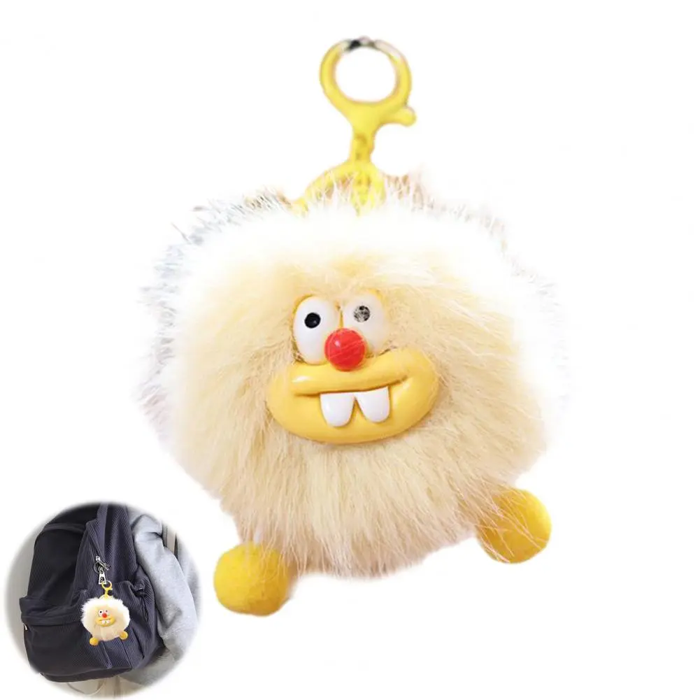 Keychain Charm Keychain Pendant Eggette Shape Plush Doll Keychain Cute Backpack Accessory with Lightweight Design for Easy