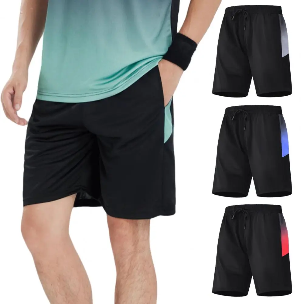 Training Shorts with Drawstring Waist Versatile Athletic Shorts Quick-dry Men's Sport Shorts with Adjustable Waist for Running