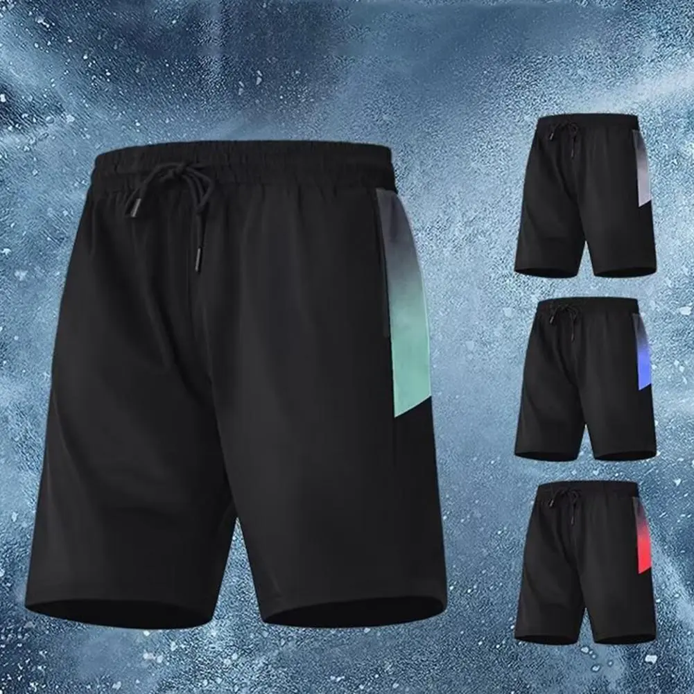 Training Shorts with Drawstring Waist Versatile Athletic Shorts Quick-dry Men's Sport Shorts with Adjustable Waist for Running