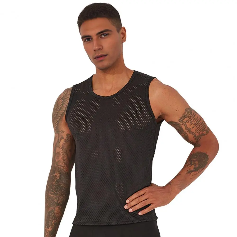 Quick-dry Sleeveless Shirt Lightweight Vest for Men Men's Lightweight Breathable Mesh Tank Tops for Exercise Fitness