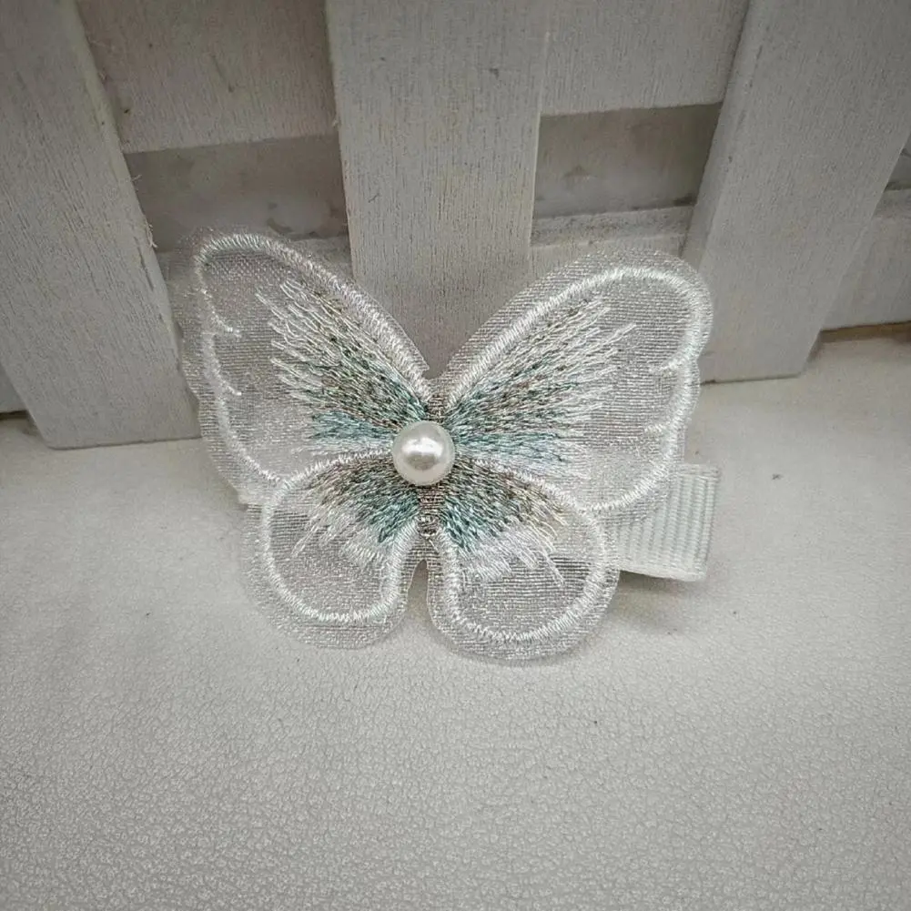 Fabric Butterfly Hair Clip Butterfly Hair Clip Set of 5 Women's Hair Clips with 3d Mesh Yarn Butterfly for Stylish for Women