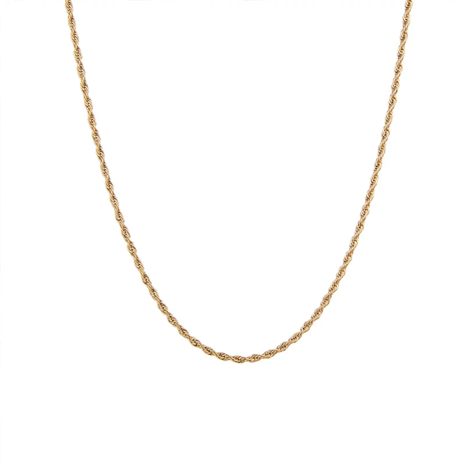 304 Stainless Steel Link Chain Necklace For DIY Jewelry Making Snake Bone O-shaped Chain Gold Color Silver Color Necklace, 1 PCs