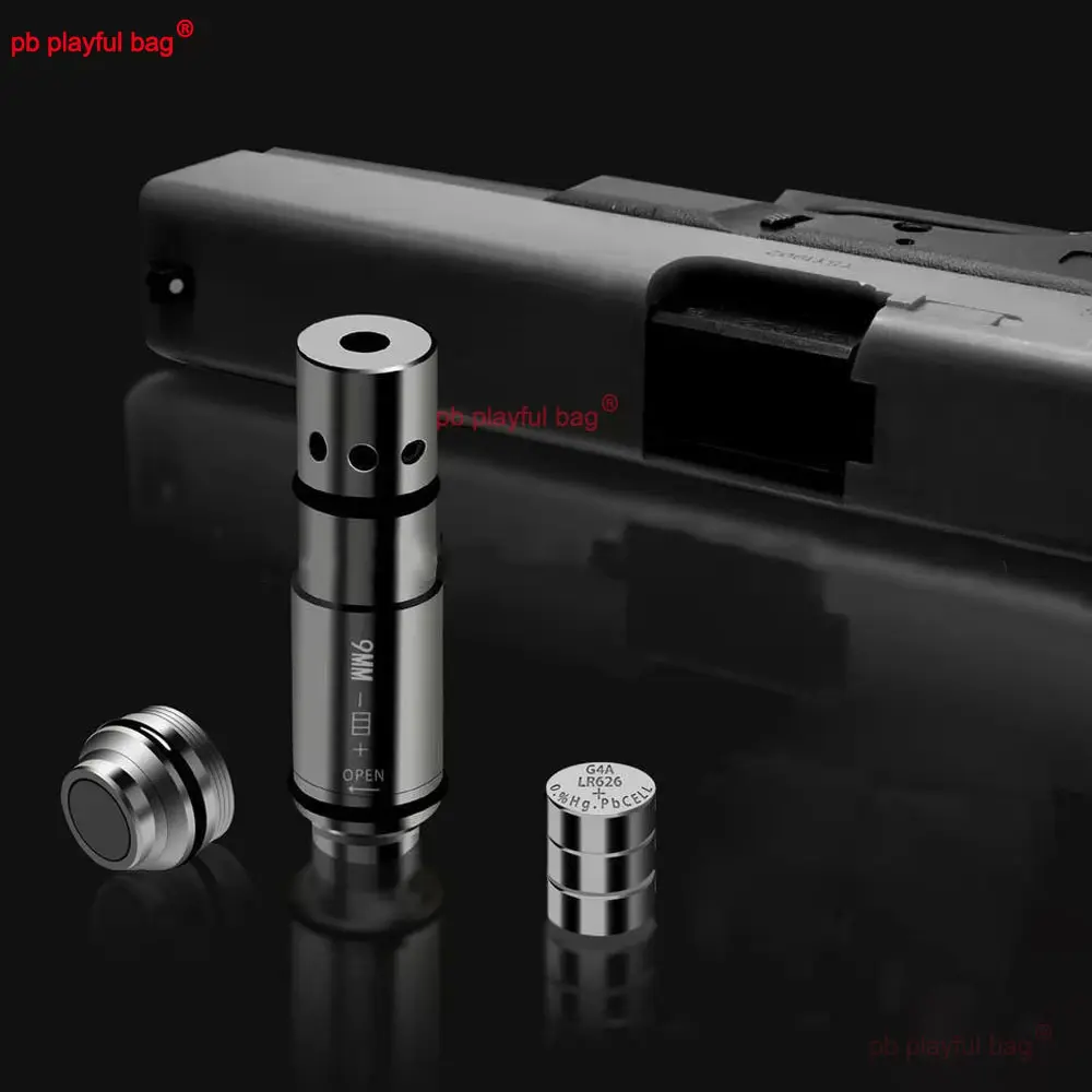 New 9mm Flat Head Gray Laser Bore Sight Toy Red Dot Training 2MW Laser Adult Outdoor Sports Game Accessories Gift QG526