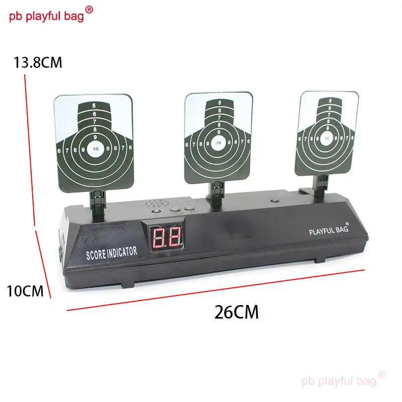 PB Playful Bag Outdoor sports gel ball soft bullet Electronic scoring moving target Automatic reset toy accessories QG385