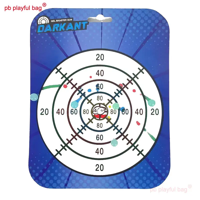 Outdoor Sports Gel Ball Children's Indoor Training Target Paperr Toy Accessories CS Game Equipment Color Changing Target QG436