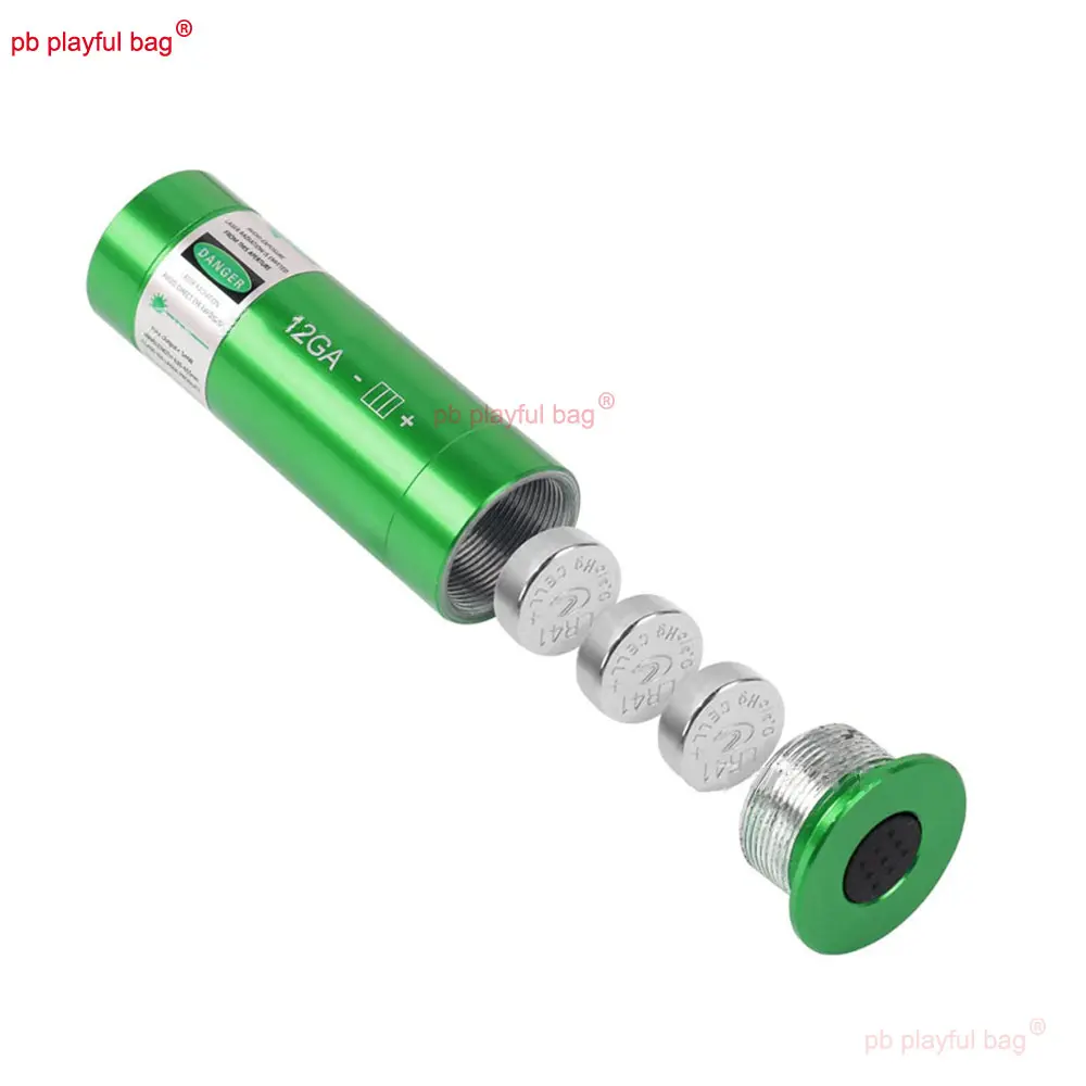 Pb Playful Bag Outdoor Sport Red Green Dot Sight Training 2MW Laser Bullet 12GA with ON OFF CS Game Toy Accessories QG519