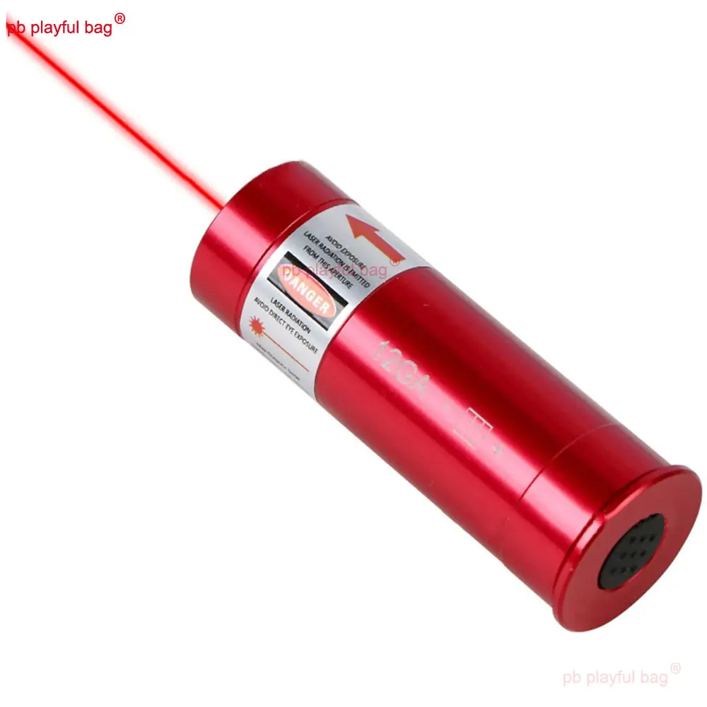 Pb Playful Bag Outdoor Sport Red Green Dot Sight Training 2MW Laser Bullet 12GA with ON OFF CS Game Toy Accessories QG519