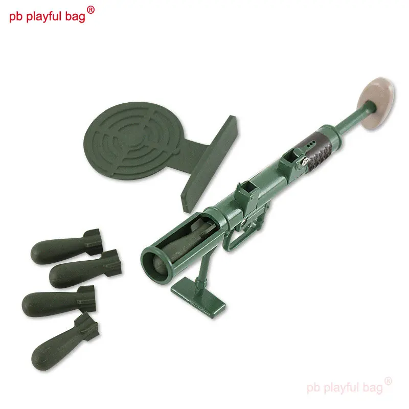 Children's Toys 11cm mini Rocket launcher Mortar Metal Military Sand table model ornaments Creative gifts outdoor sport QG410