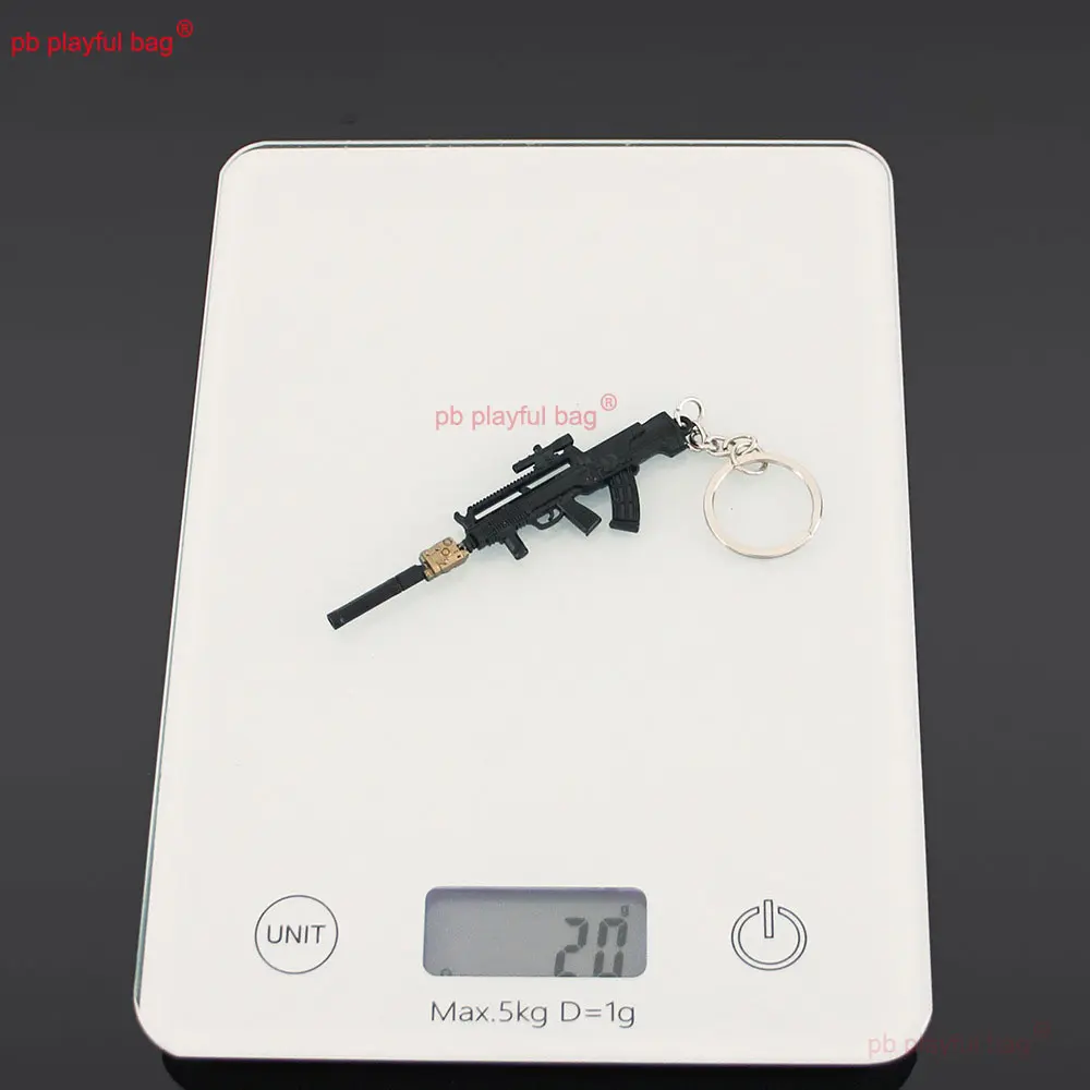 9cm Mini T95-1 Rifle Model Keychain Alloy Gun Toy Pendant Decoration CS Game Weapon Collection Kids Christmas Gifts ZG381