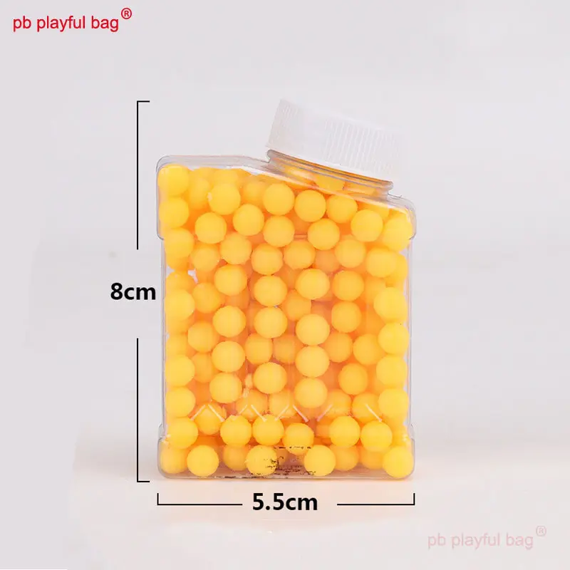 Outdoor Sports Bottled Soft Bullets 6MM 7-8MM Soft Rubber Bullet Children's Toy Accessories Adult CS Game Party Gift IG91