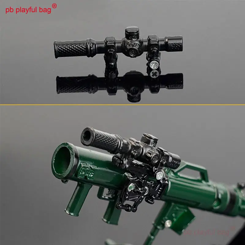 Outdoor Sport M3E1 Missile Launcher Weapon Model Alloy Version Kids Toys Can Launch Toy Decoration Tactics Collection Gift QG390