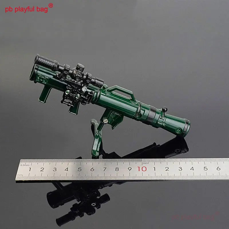 Outdoor Sport M3E1 Missile Launcher Weapon Model Alloy Version Kids Toys Can Launch Toy Decoration Tactics Collection Gift QG390