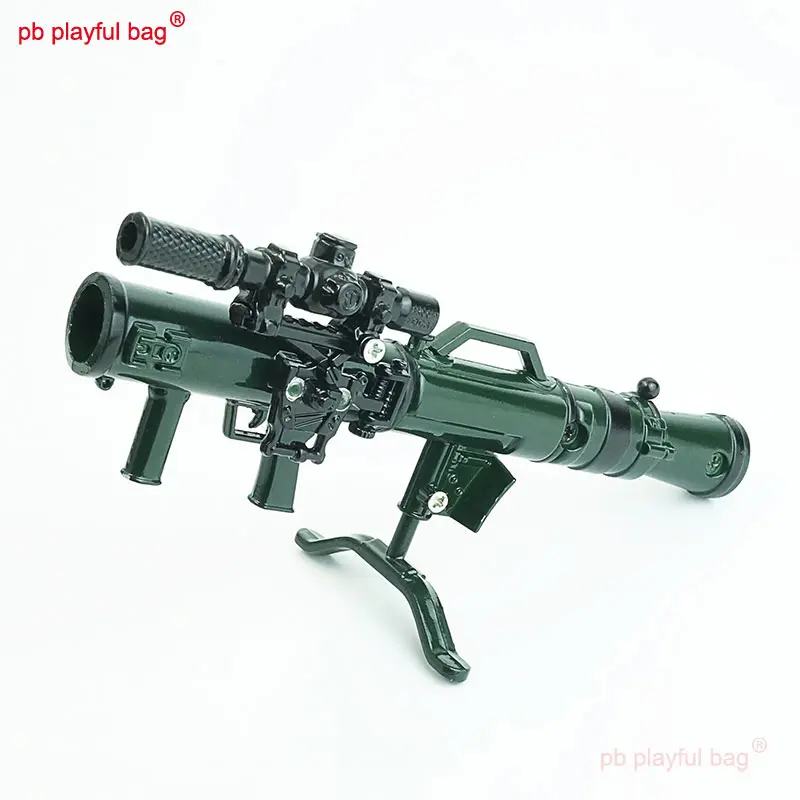 Outdoor Sport M3E1 Missile Launcher Weapon Model Alloy Version Kids Toys Can Launch Toy Decoration Tactics Collection Gift QG390