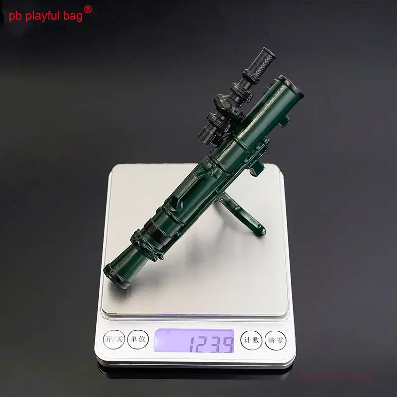 Outdoor Sport M3E1 Missile Launcher Weapon Model Alloy Version Kids Toys Can Launch Toy Decoration Tactics Collection Gift QG390