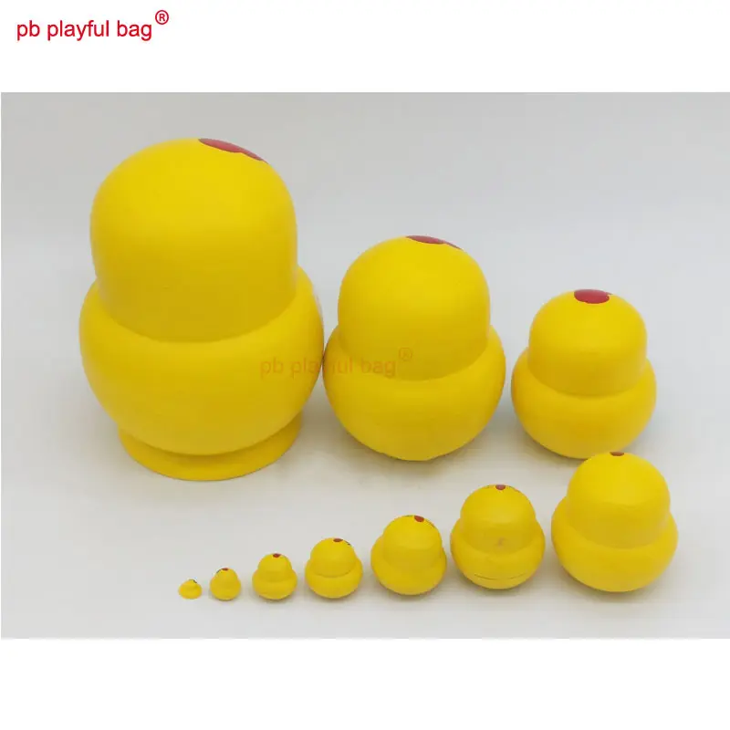 Ten Layer Chicken Russian Dolls Painted Wooden Kids Toy Exquisite Crafts Christmas Gift Russian Nesting Doll Decorations HG47