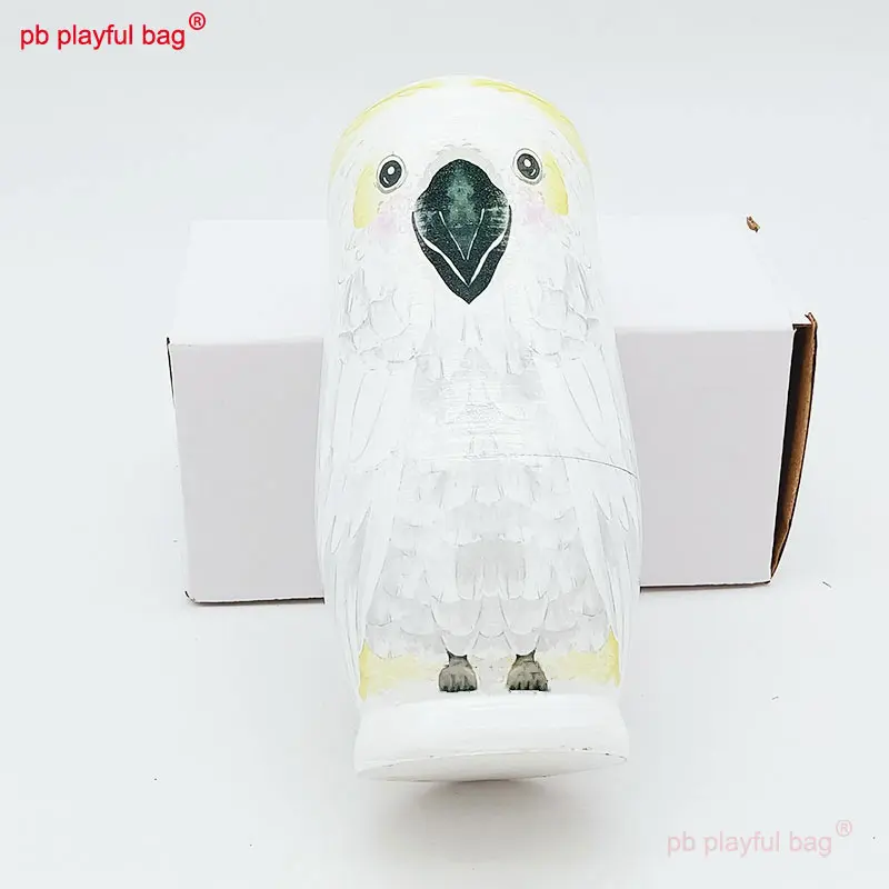 Five Layers Eagle Russian Doll Wooden Nesting Doll Funny Craft Toys Kids Christmas Gifts Creative Home Decoration HG156
