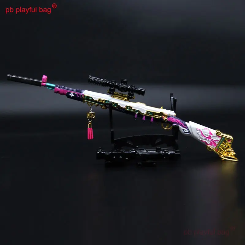25cm Mini Toy Gun Model Action Figures 98K Pan Adult CS Game Toys Kid Christmas Gifts Creative Metal Keychain Decorative ZG195