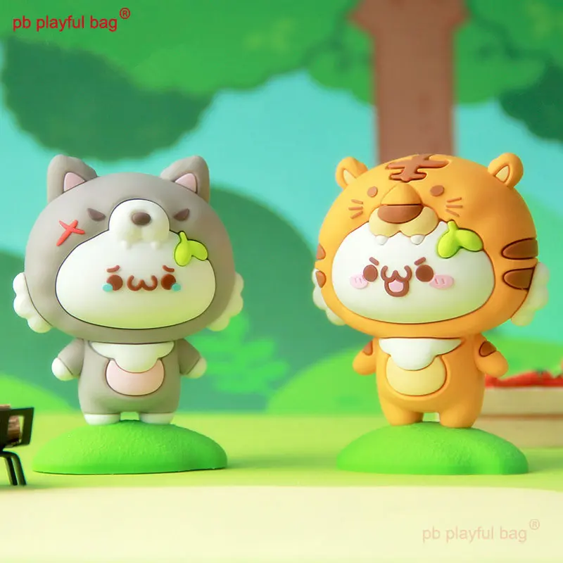 Anime budding pop Forest Adventure Series doll Sheep frog Children's Toy Christmas Gift Collect PVC Ornament model HG228