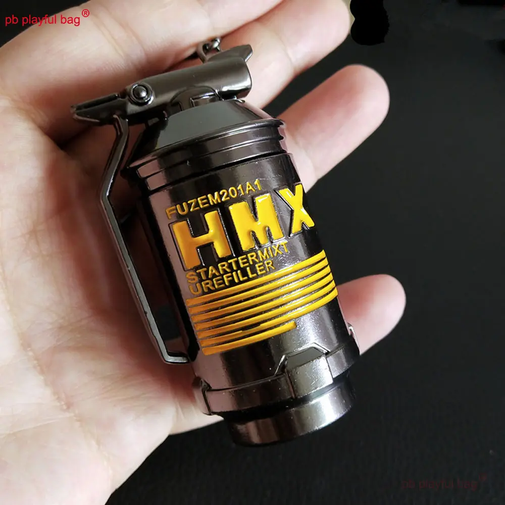 Mini Metal Equipment M18 Smoke Bomb Tear Gas Weapon Model Figures Game Peripheral Pendant Keychain Children's Toys Gift ZG232
