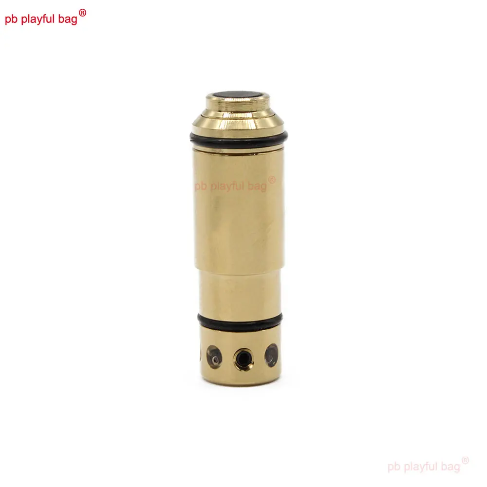 Pb Playful Bag Outdoor Sport Red Dot Sight Brass Boresight Training 2MW Laser Bullet New Flat Head 9mm Toy Accessories QG415