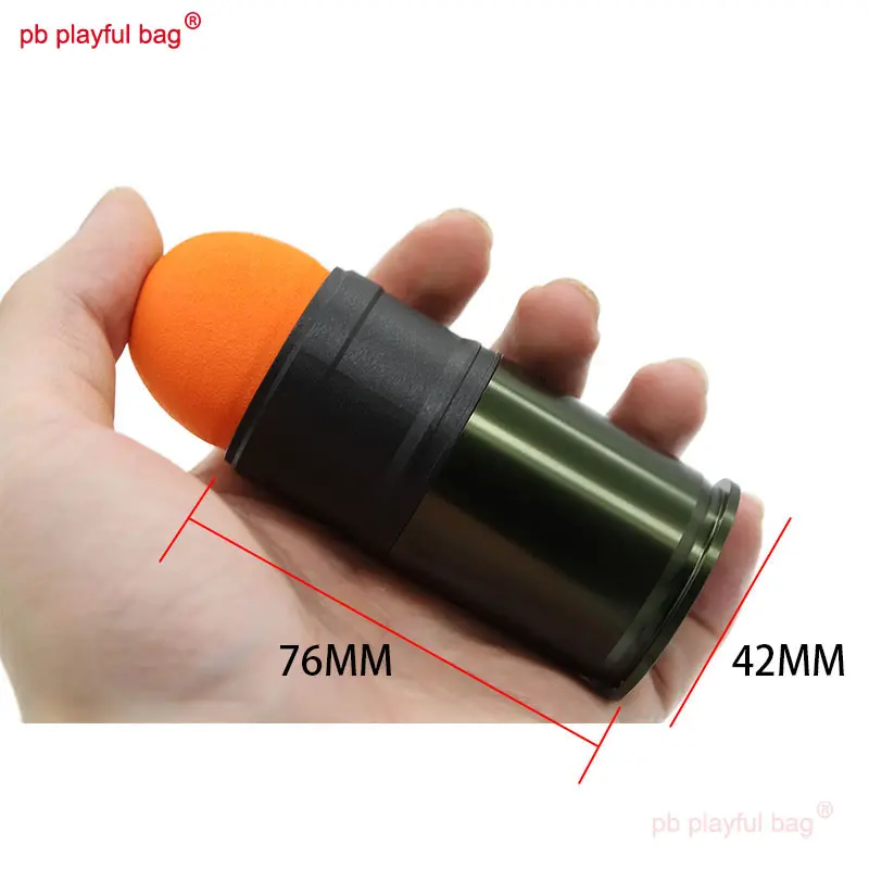 Pb Playful Bag Outdoor Sport EVA Sponge Soft Bullet 40MM Toy Grenade M79 GP30 M203 M320 MGL GL06 EGLM Toy Accessories QG393