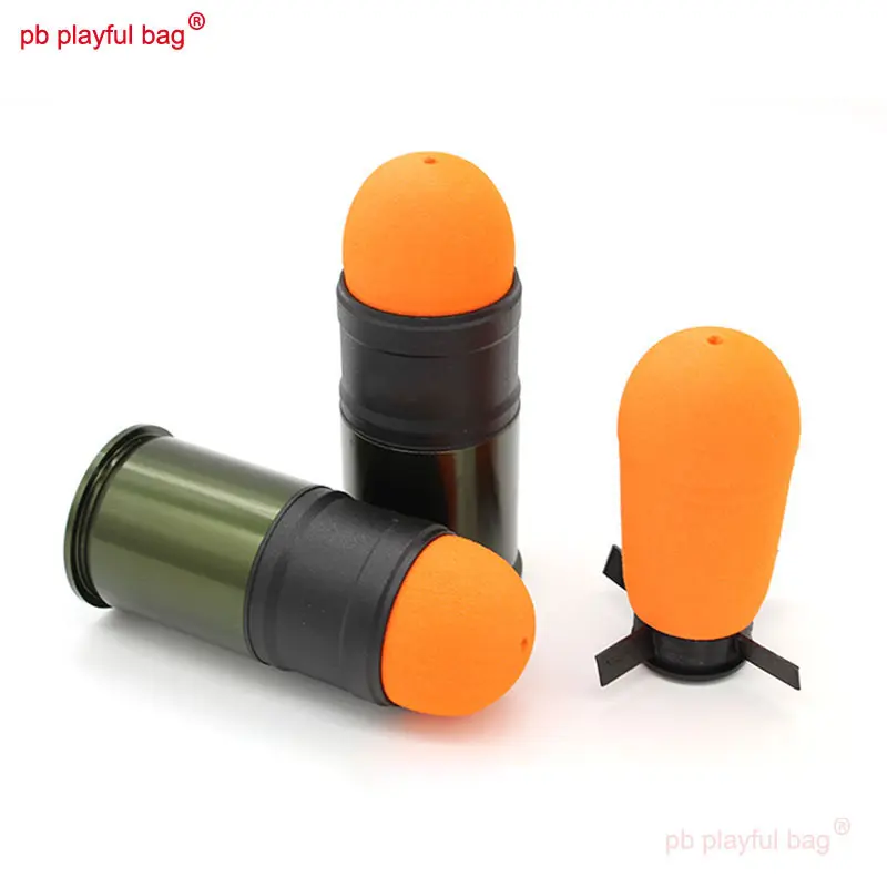 Pb Playful Bag Outdoor Sport EVA Sponge Soft Bullet 40MM Toy Grenade M79 GP30 M203 M320 MGL GL06 EGLM Toy Accessories QG393