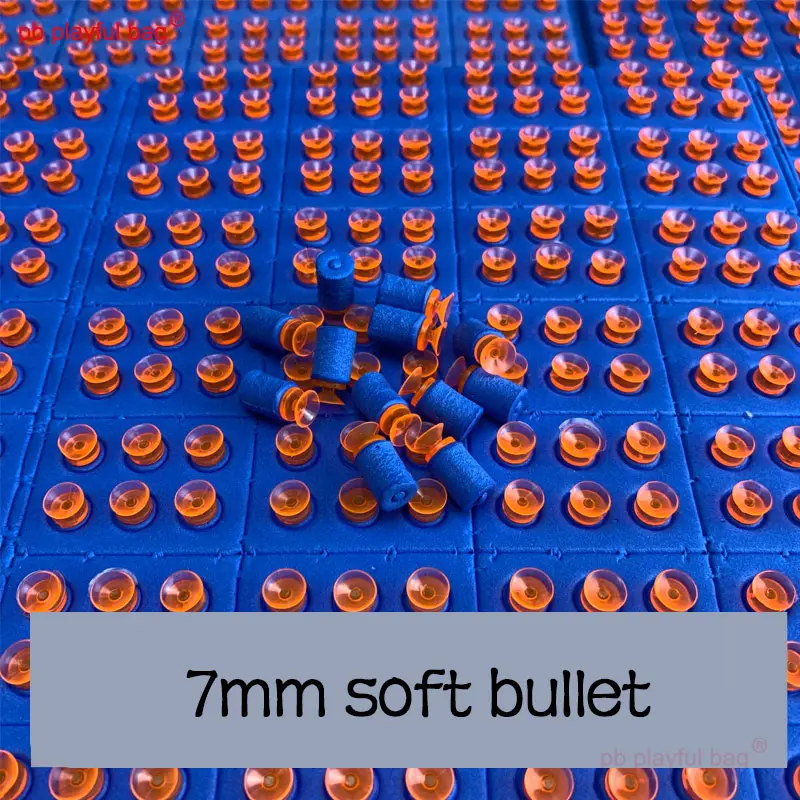 PB Playful Bag Outdoor sports soft bullet Little moon revolver 7mm EVA soft bullet CS game equipment toy accessories IG63