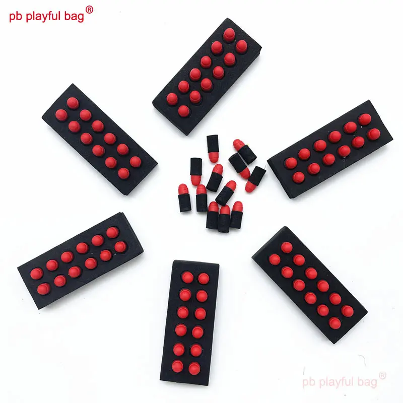 PB Playful Bag Outdoor sports soft bullet Little moon revolver 7mm EVA soft bullet CS game equipment toy accessories IG63